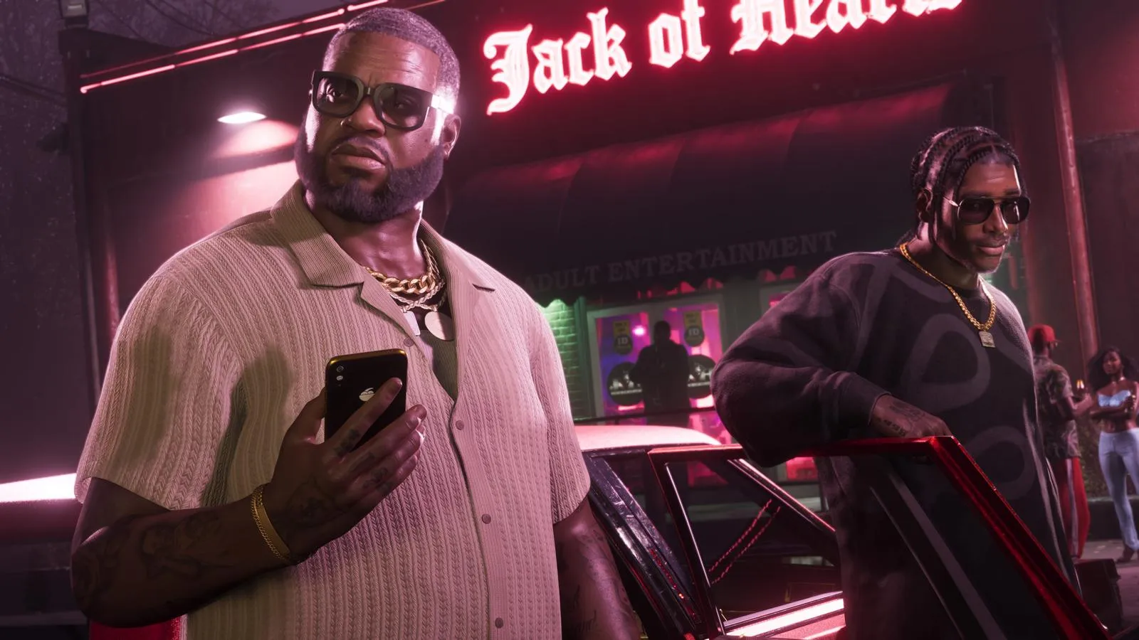 Клуб Jack of Hearts — GTA 6, Буби у вывески Jack of Hearts