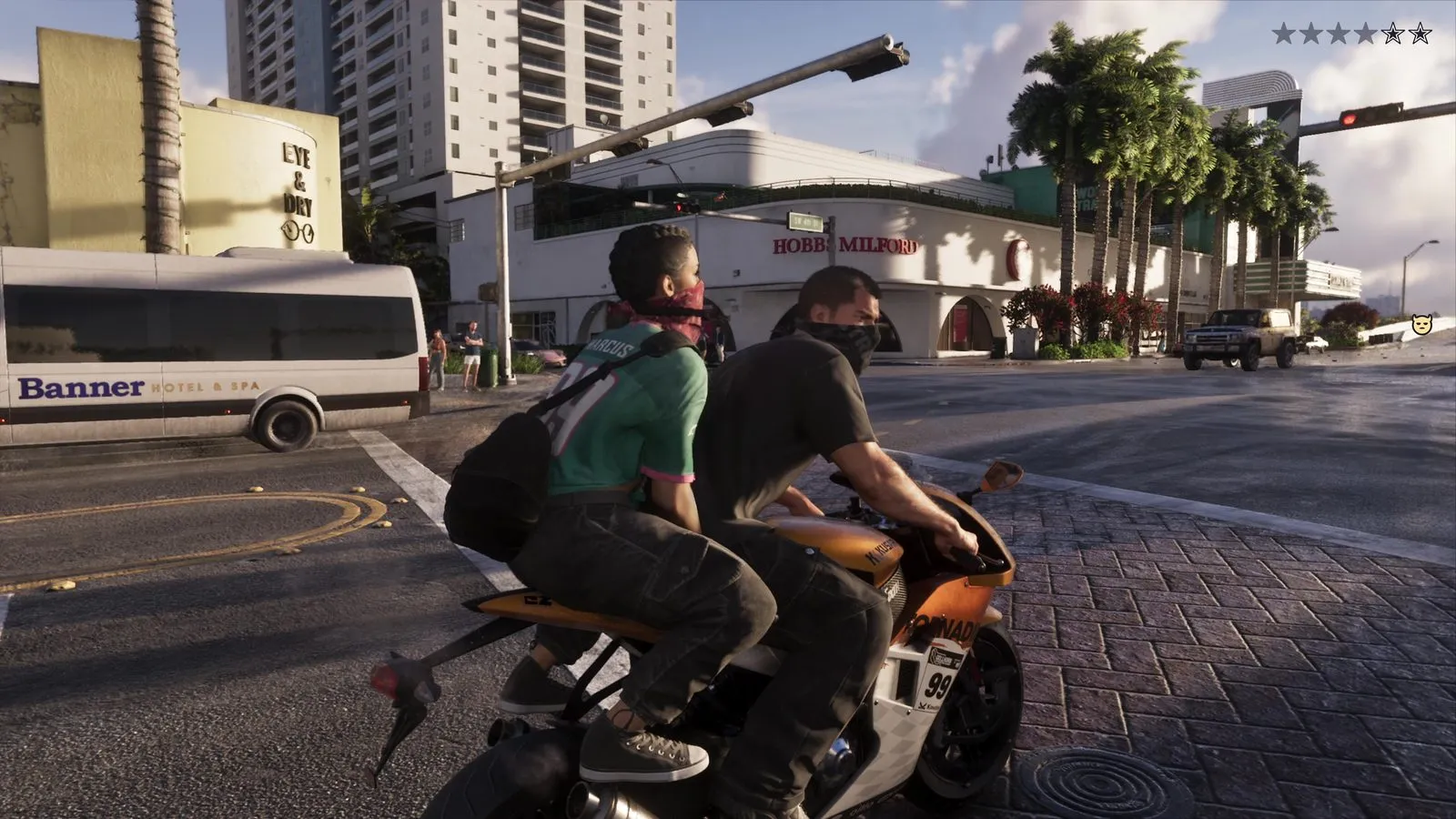 Спортивный мотоцикл — GTA 6, Двое на спортбайке