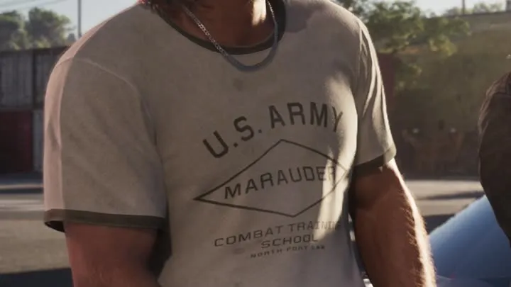Футболка Джейсона «U.S. Army Marauder» и «Мародёры Меррилла» — GTA 6